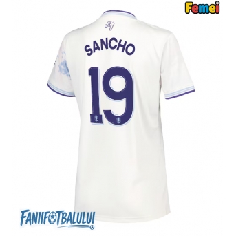 Aston Villa Jadon Sancho #19 Tricou Fotbal Replică 2025-26 Femei Treilea